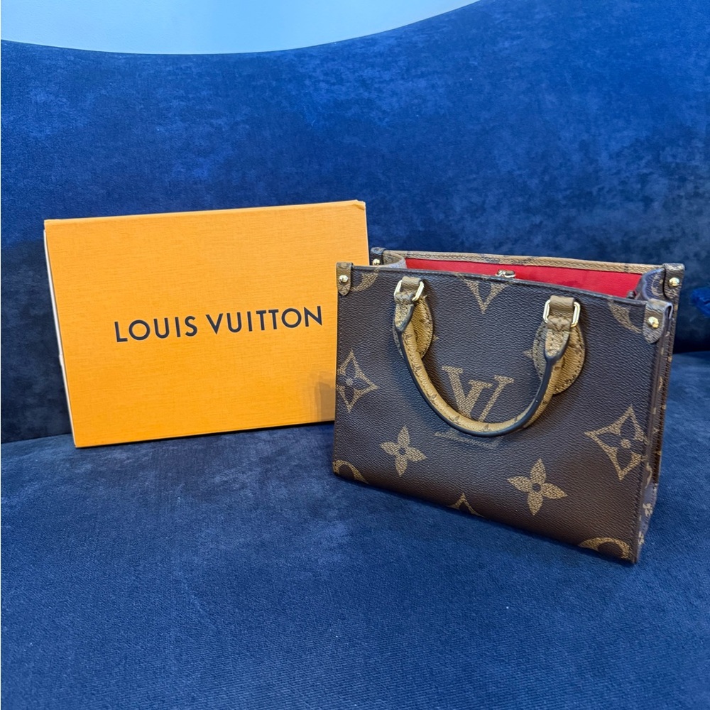 Louis Vuitton Brown Monogram Tote with Coin Pouch
OnTheGo PM